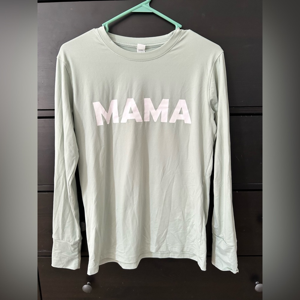 Pale Green Super Soft MAMA Long Sleeve